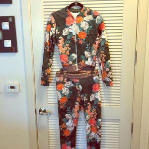 Floral Jacket/Jogger Set